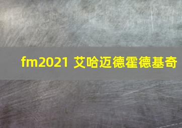 fm2021 艾哈迈德霍德基奇